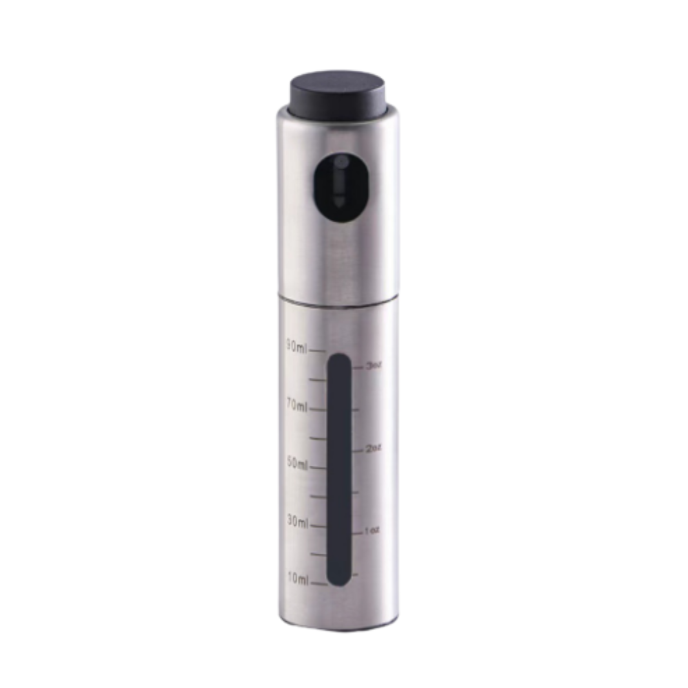 CULINARA FineMist Oil Sprayer | 100 ml Stainless Steel Spray Bottle | For Oil, Vinegar and BBQ | Refillable and Adjustable