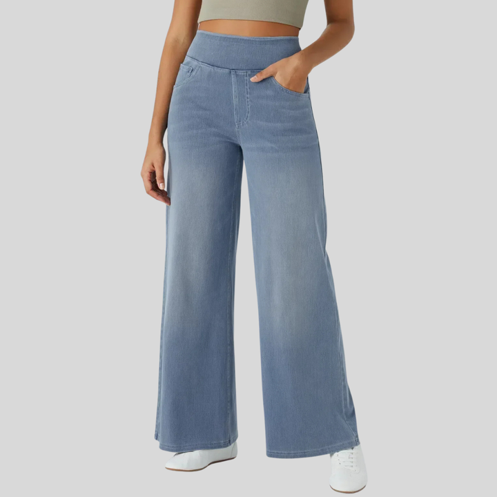 Evie High-Waisted Elastic Pants