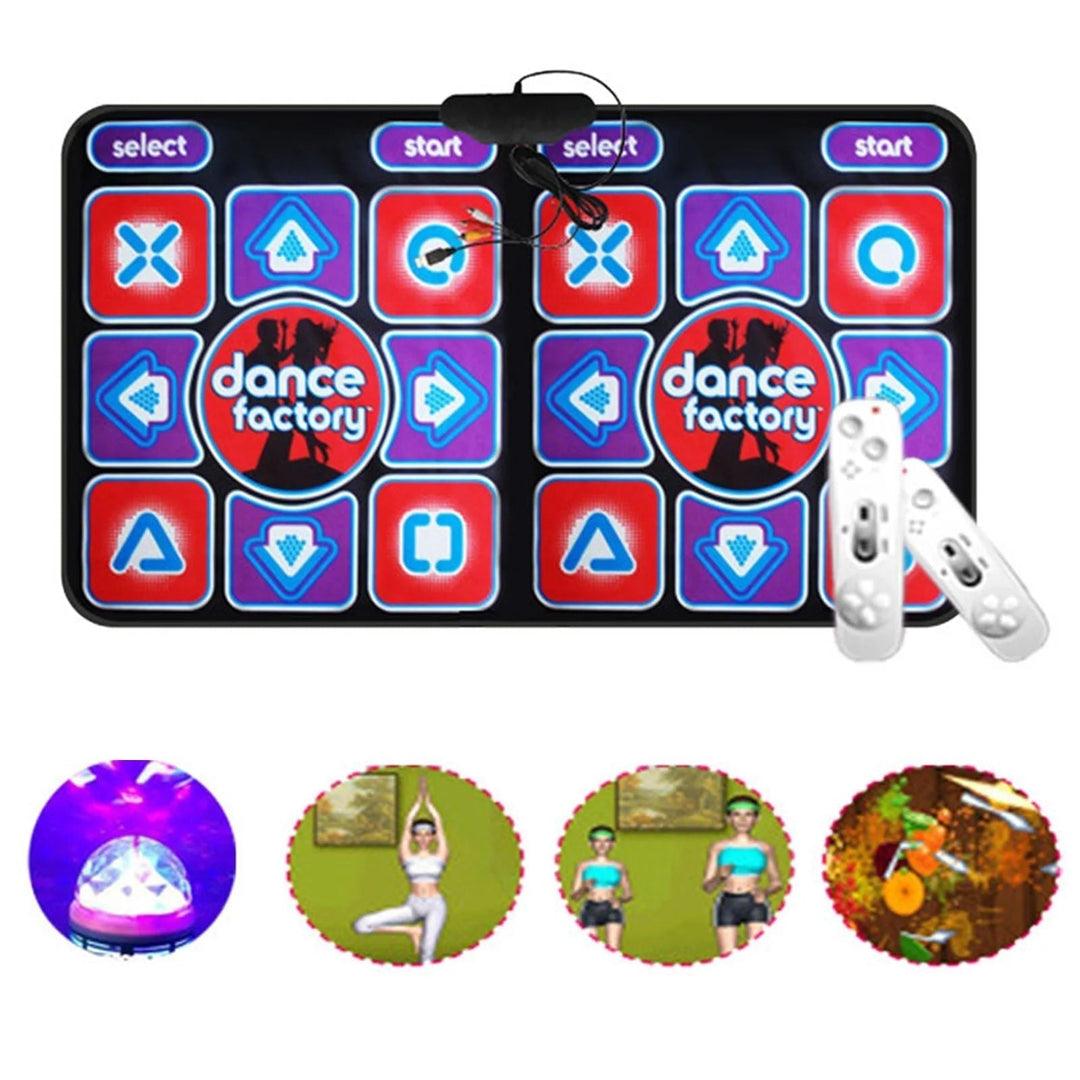 Double Dance Mat with Remote Control – RhythmFlex