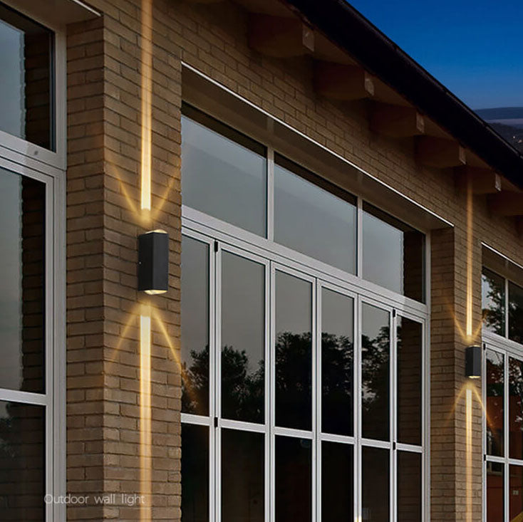 Modern Rectangular Waterproof LED Outdoor Wall Lamp