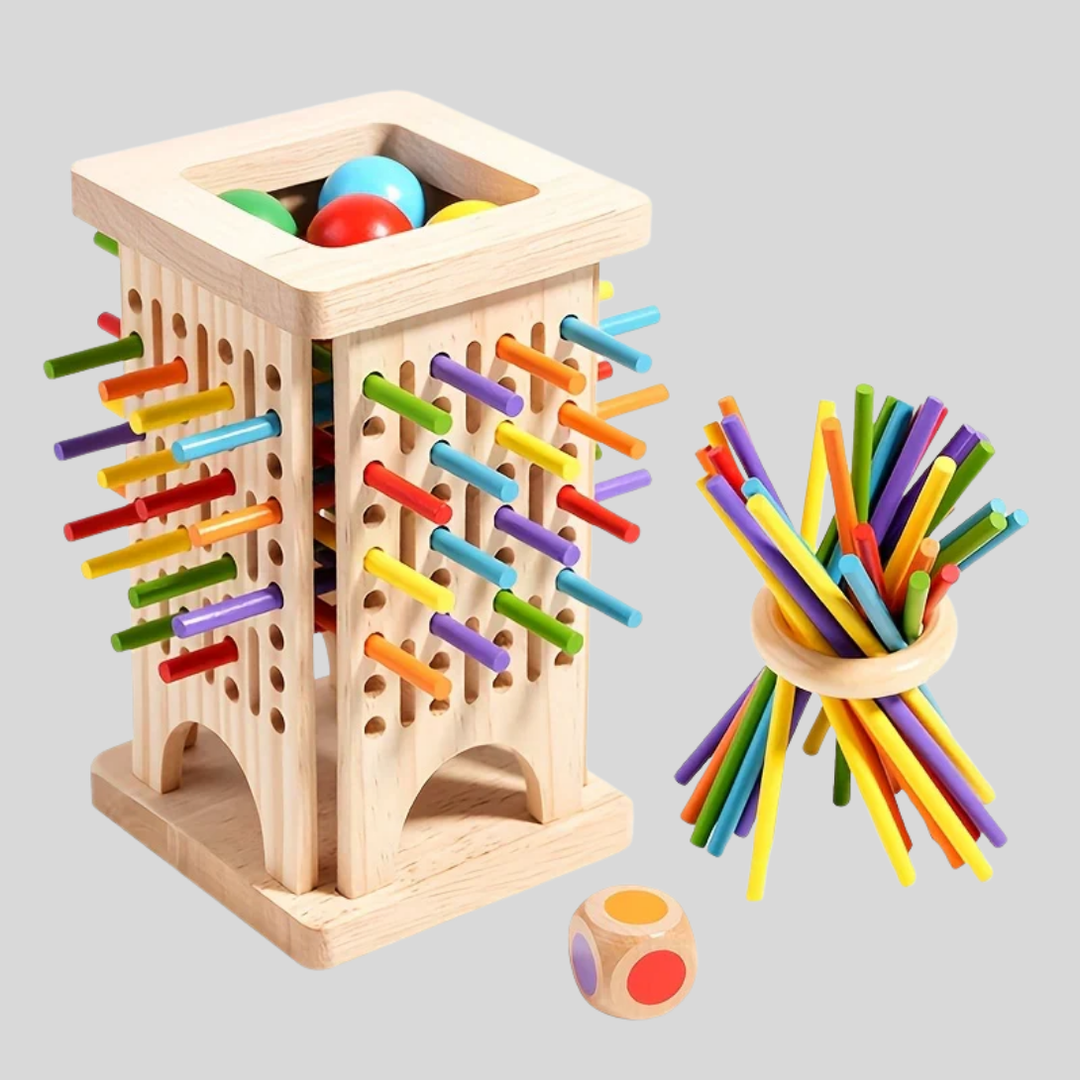 Three-in-One Wooden Stick Game