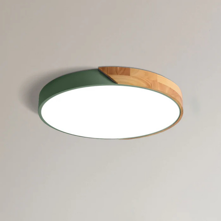 Delos Skandi Wooden Ceiling Lamp | Natural LED Design Light