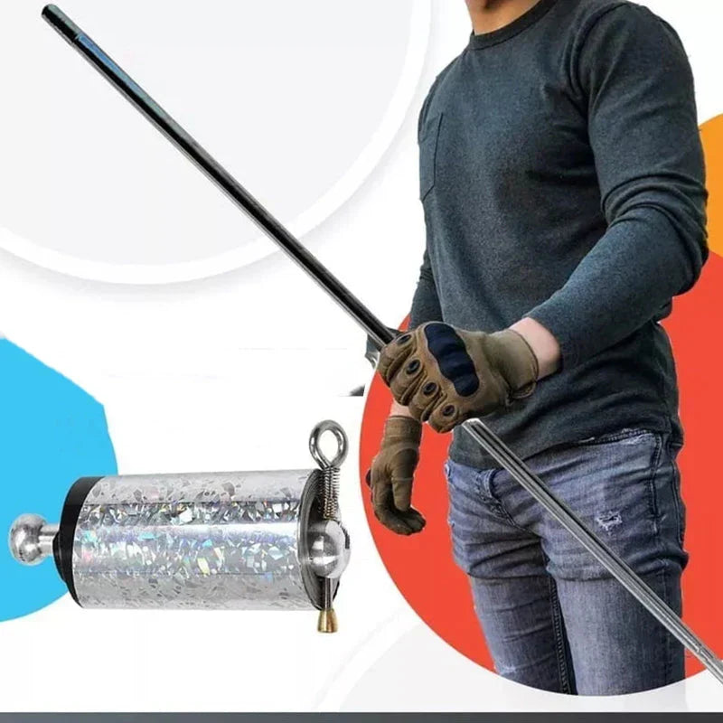 Portable Metal Baton for Self-Defence and Magic