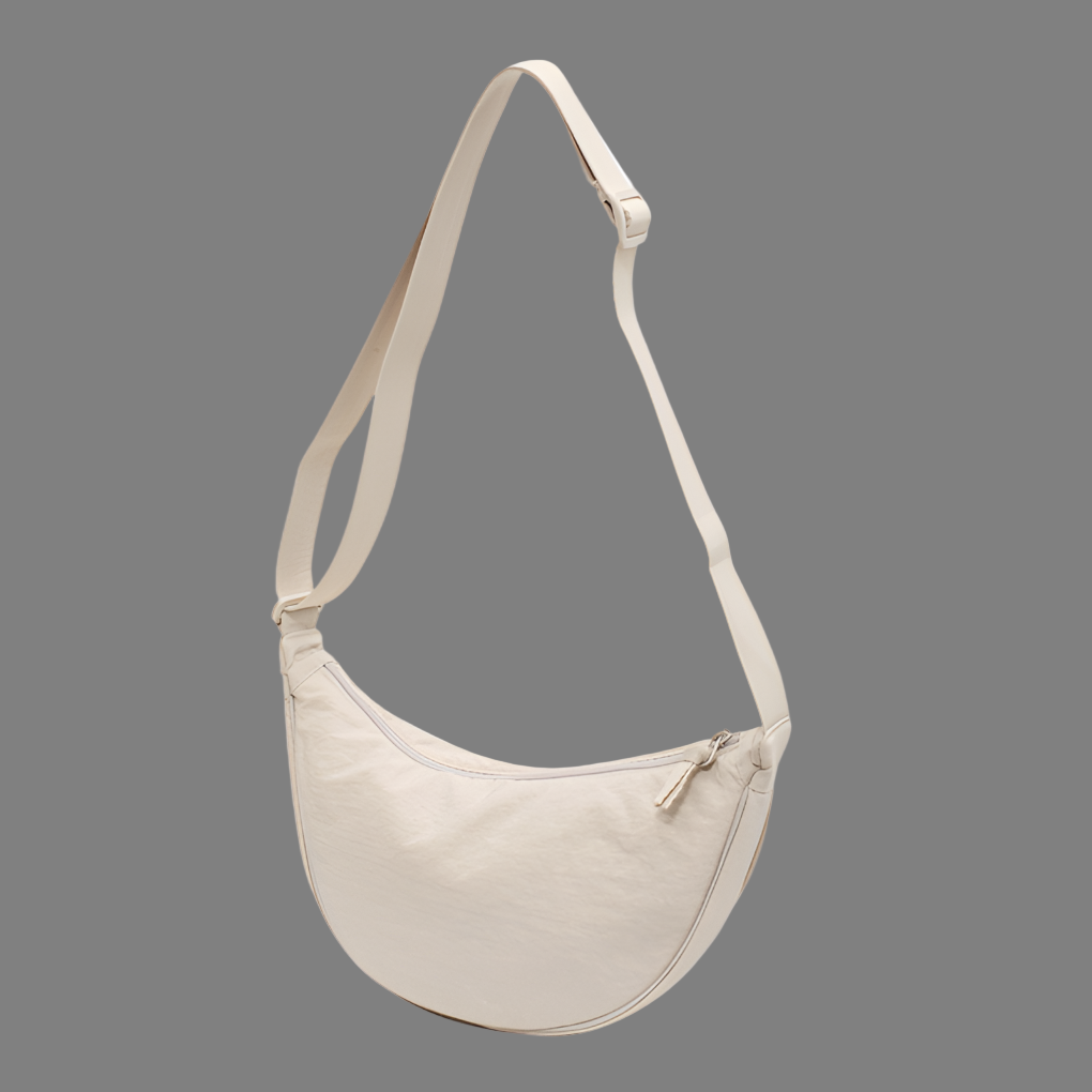 Spacious Nylon Shoulder Bag for Women