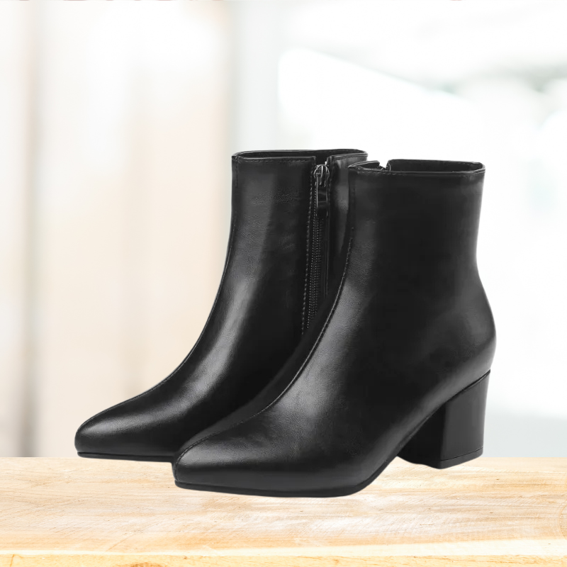 The Ankle Boots – Bold Silver Finish with Comfortable Design