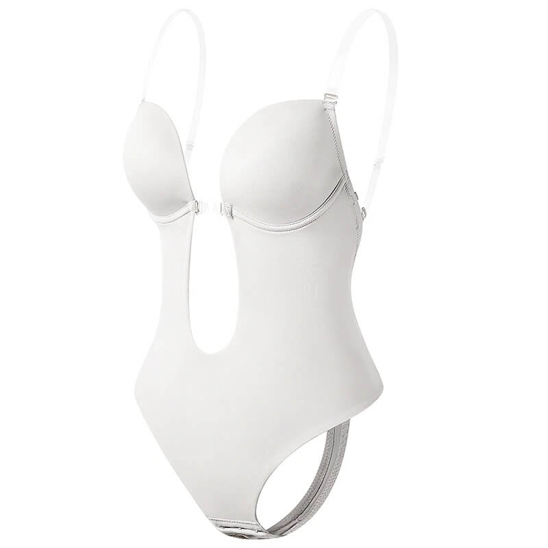 Deep V Backless Body Shaper for Seamless Elegance