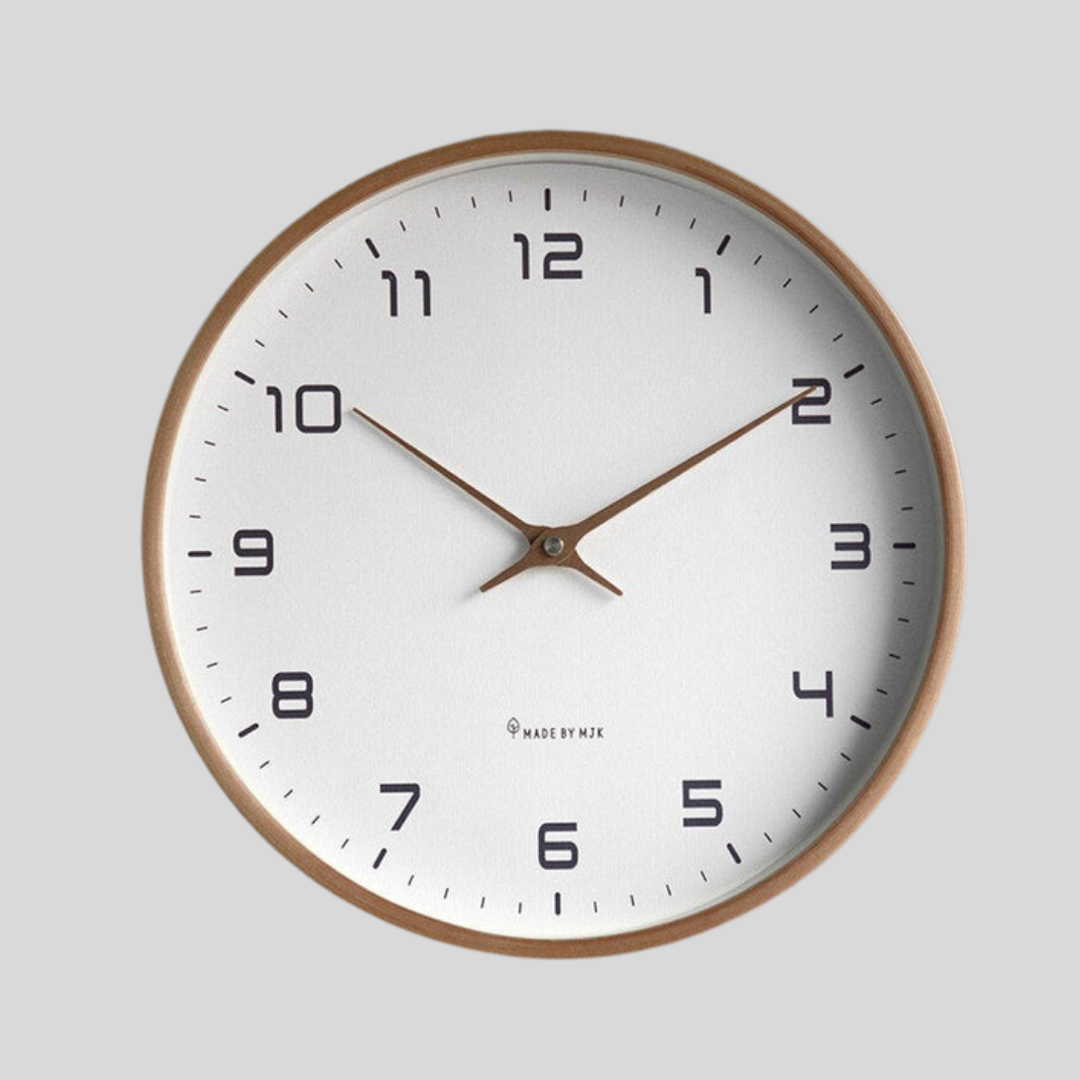 Exquisite Scandinavian Wooden Clock