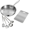 Titanium Cookware Set – Pot, Kitchen Utensils & Chopping Board | Essentials for a Sustainable Kitchen