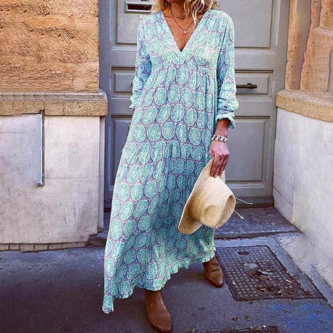 Bohowaves Geometric Maxi Dress