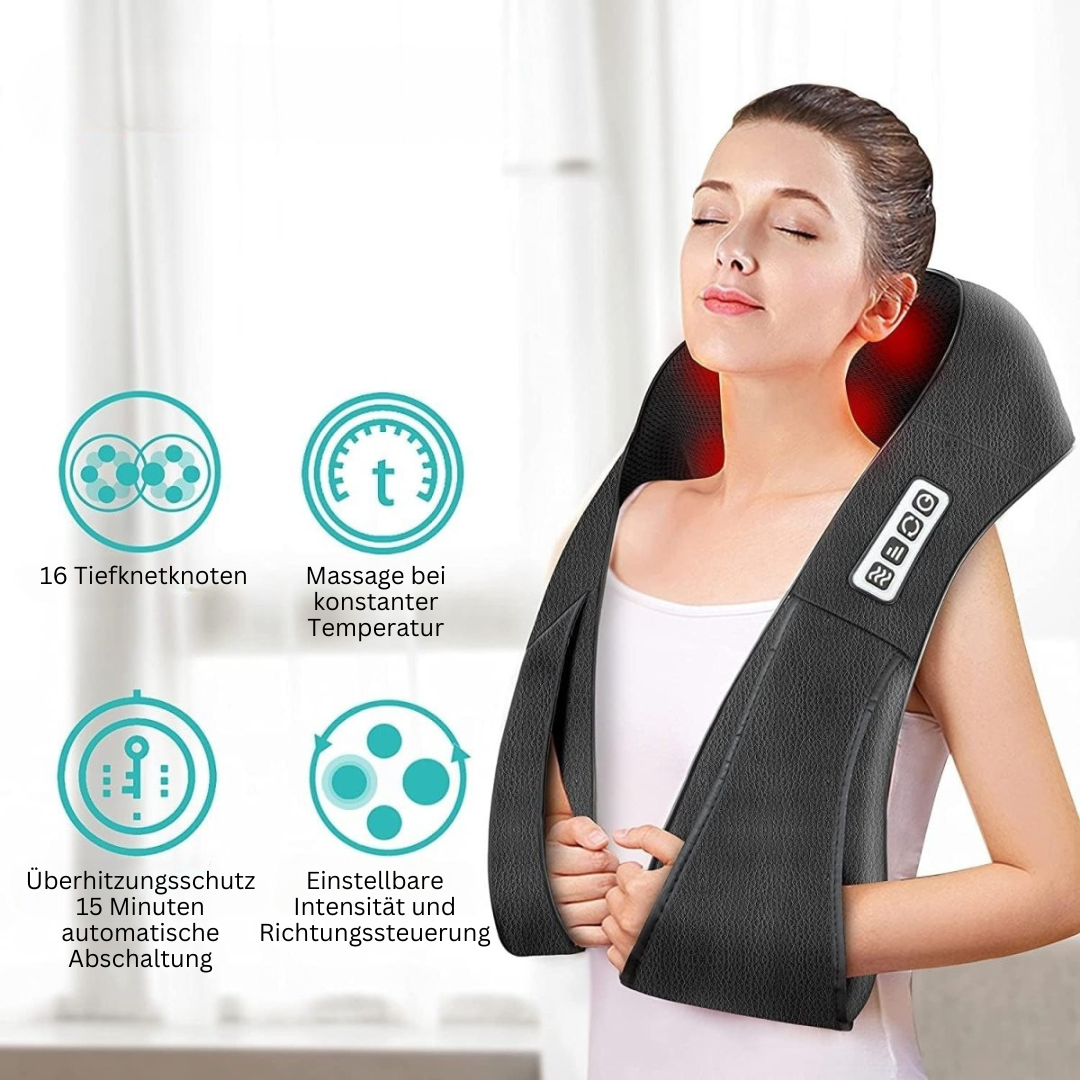 Shiatsu Massage Cushion with Infrared - AuraComfort