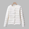 Collarless Portable Puffer for Spring and Winter