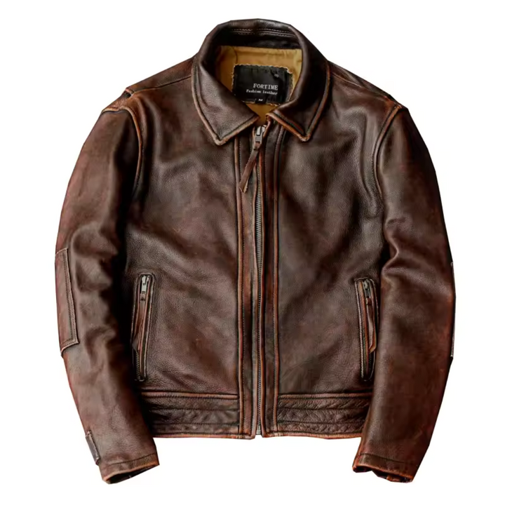 Retro Leather Jacket for Men