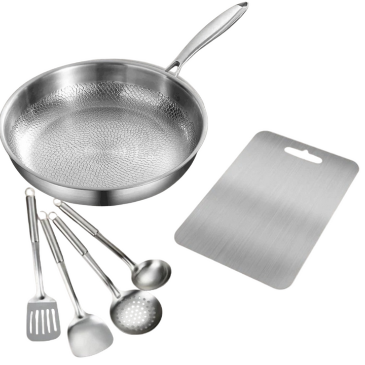 Titan-Kochgeschirr-Set – Topf, Küchenutensilien & Schneidebrett | Essentials für eine nachhaltige Küche