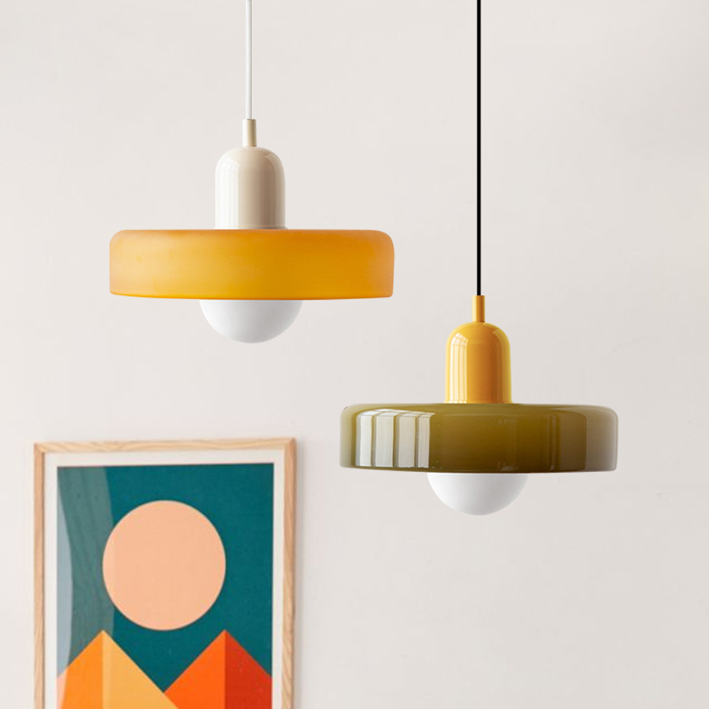 Colourful Bauhaus-Style Pendant Lamp - StiloGlas