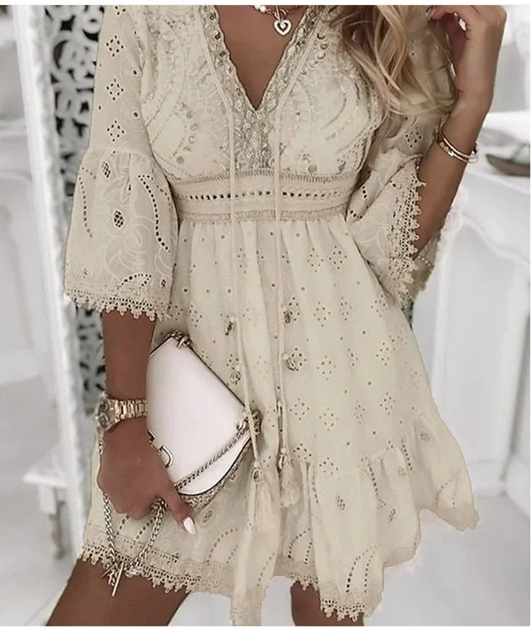 Elegant V-Neck Dress