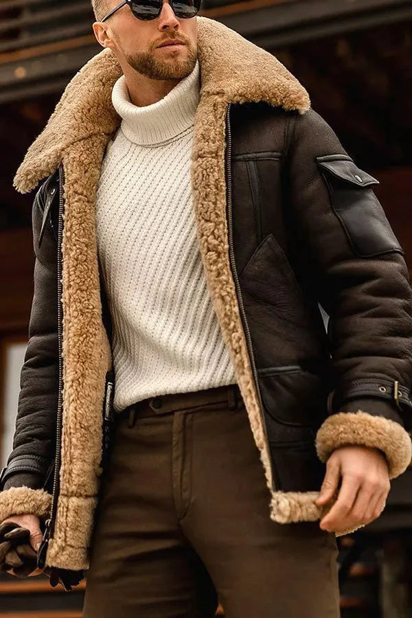 Luxury Leather Coat for Men - Oliver