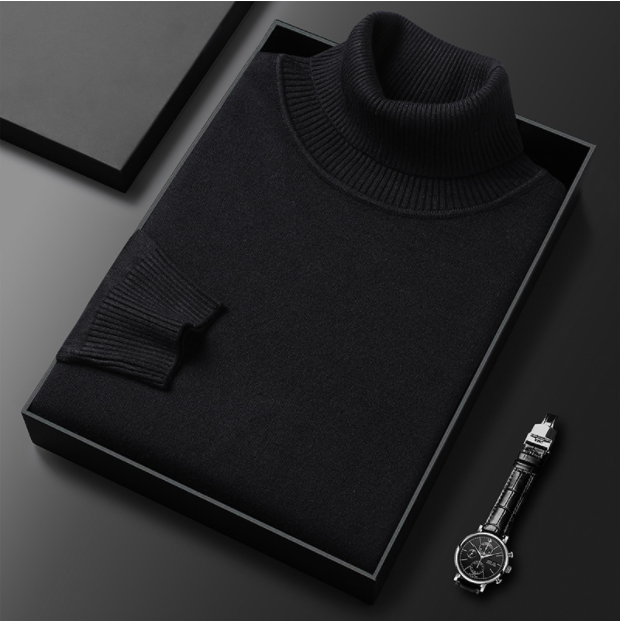 Men’s Turtleneck Sweater – Classic Warmth with Refined Style