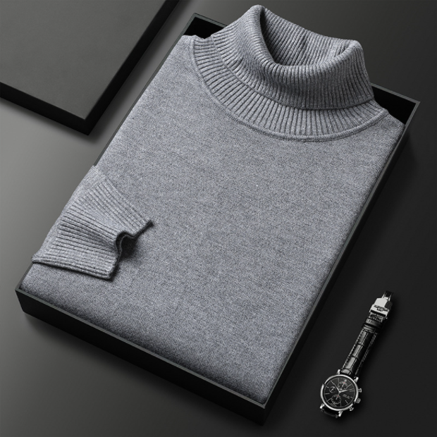 Men’s Turtleneck Sweater – Classic Warmth with Refined Style
