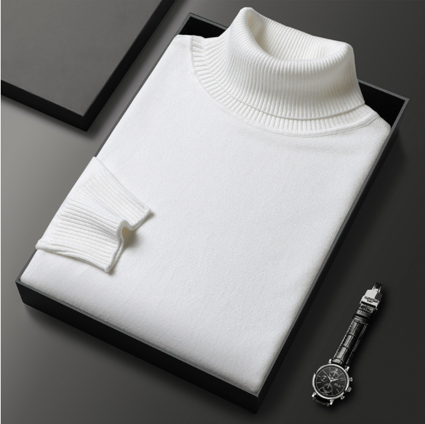 Men’s Turtleneck Sweater – Classic Warmth with Refined Style