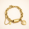 Aurex Chunky Bracelet – Gold-Coloured Statement Bracelet