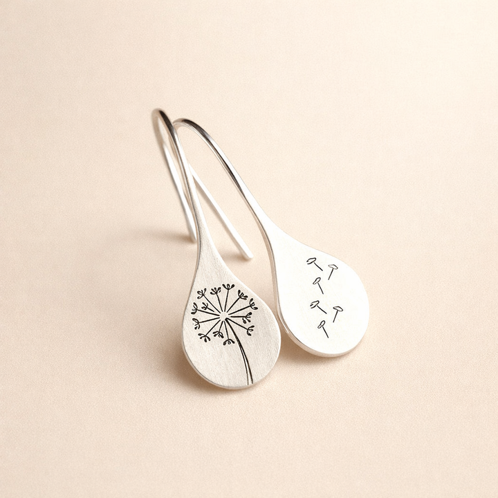 Vintage silver flower earrings