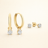 Set of gold earrings