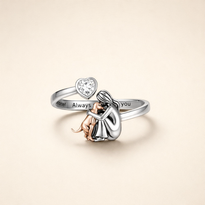 Soft light pink ring with subtle shine