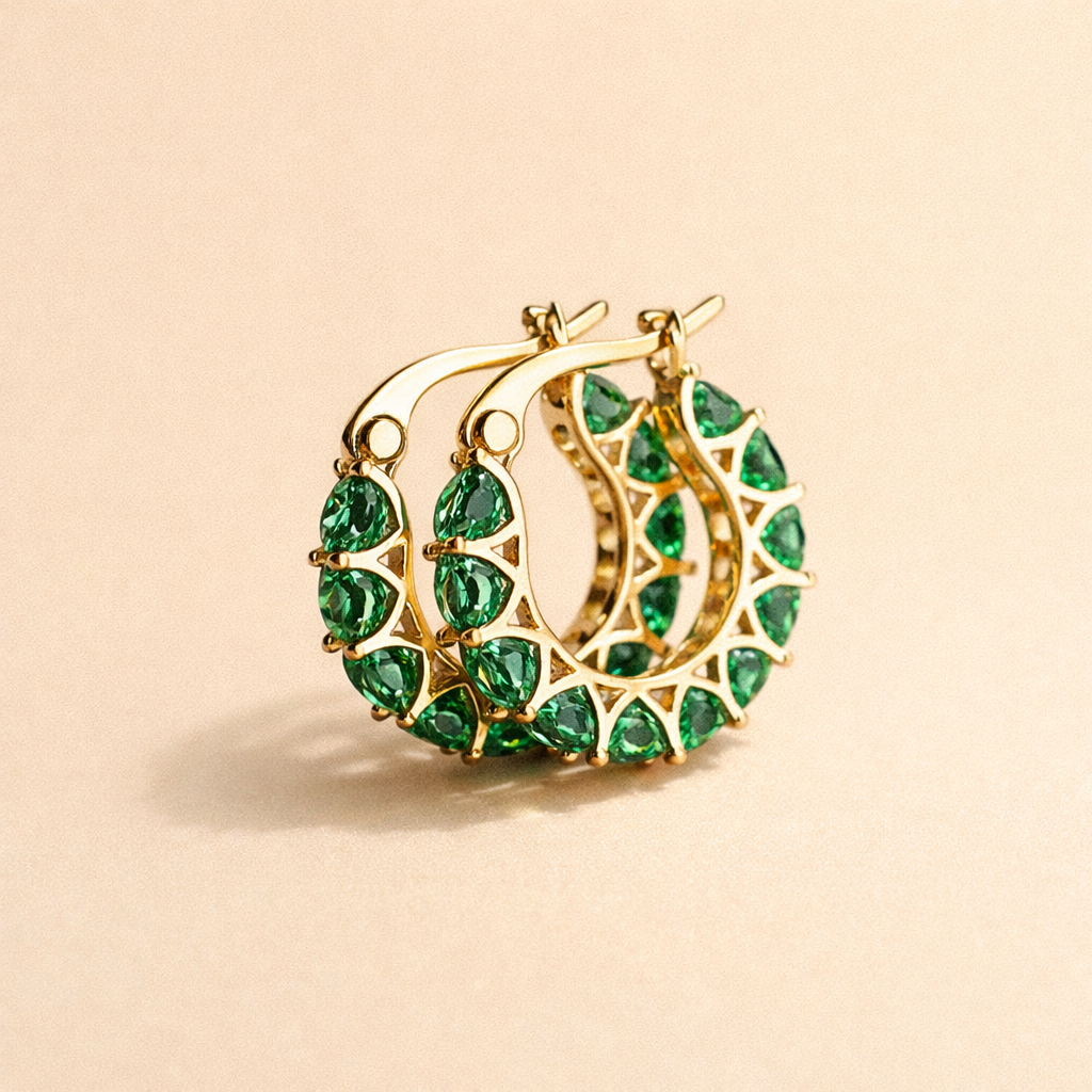 Refined Gold Earrings with a Subtle Shine