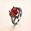 Elegant white gold rose ring