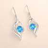 Eclipse white gold earrings with a refined little heart