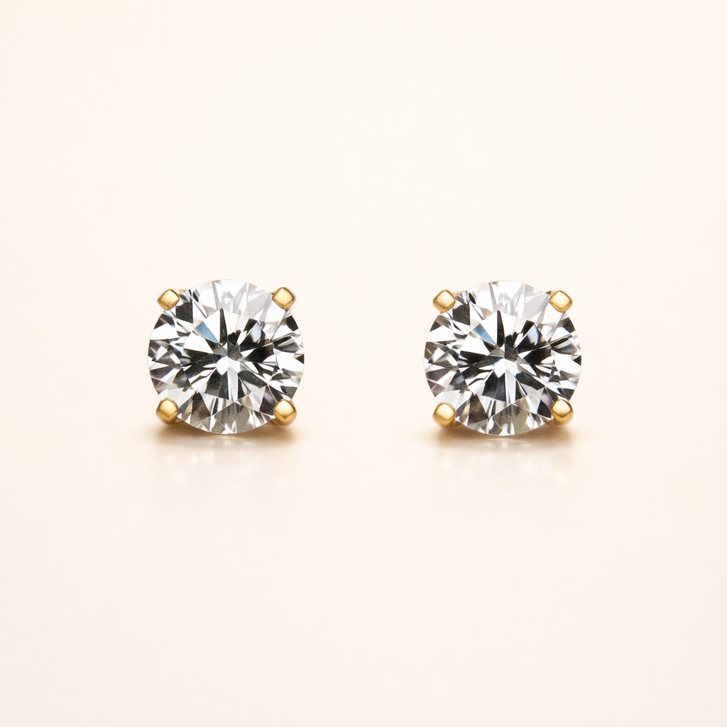 Elegant Silver Earrings with Subtle Cubic Zirconia Details