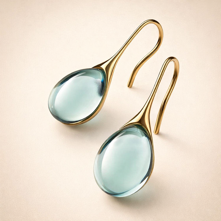 Soft Cubic Zirconia Drop Earrings