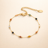 Elegant silver stone bracelet with refined details