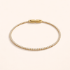 Elegant gold bracelet with sparkling crystals