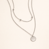 Elegant silver low-neckline necklace with refined links