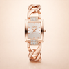 Elegant silver watch with subtle pearl