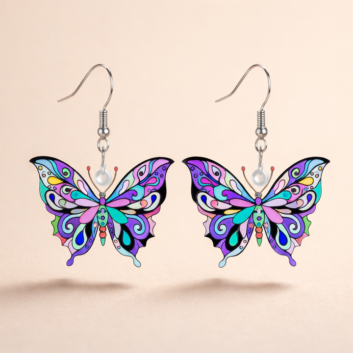 Colourful Butterfly Earrings for Women