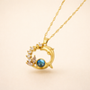 Blue Crystal Dolphin Necklace