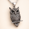 Vintage Owl Wisdom Pendant Necklace