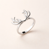 Sterling Silver Antler Ring