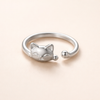 Vintage Silver Kitty Ring
