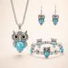 Turquoise Owl Wisdom Jewellery Set