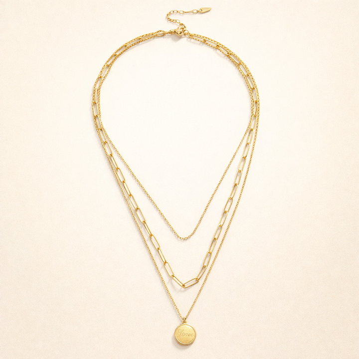 Geya Coin Layered Necklace