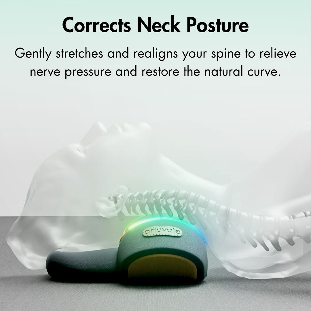 Neck Massager with Heat and Vibration with Postural Support