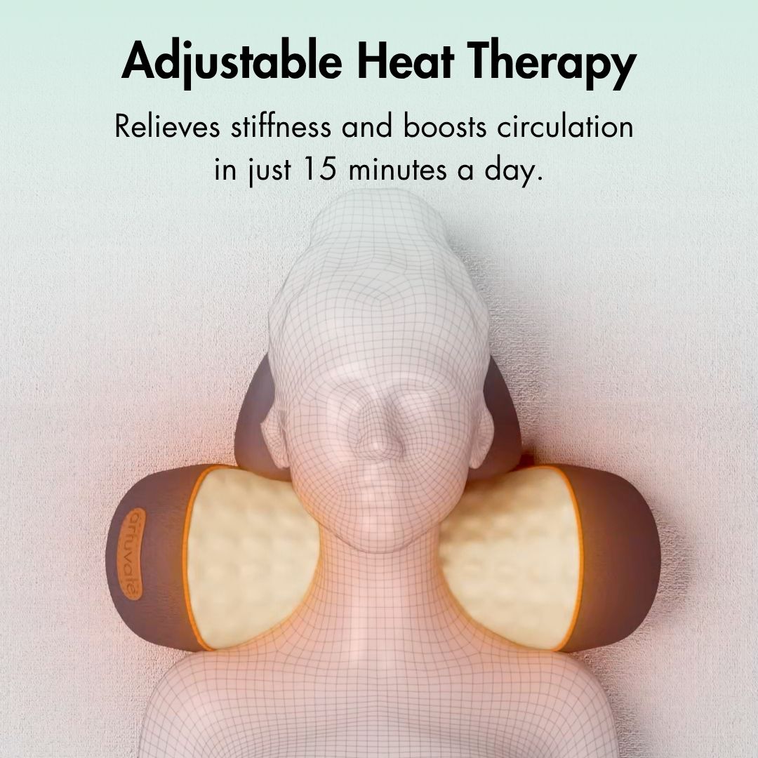 Neck Massager with Heat and Vibration with Postural Support