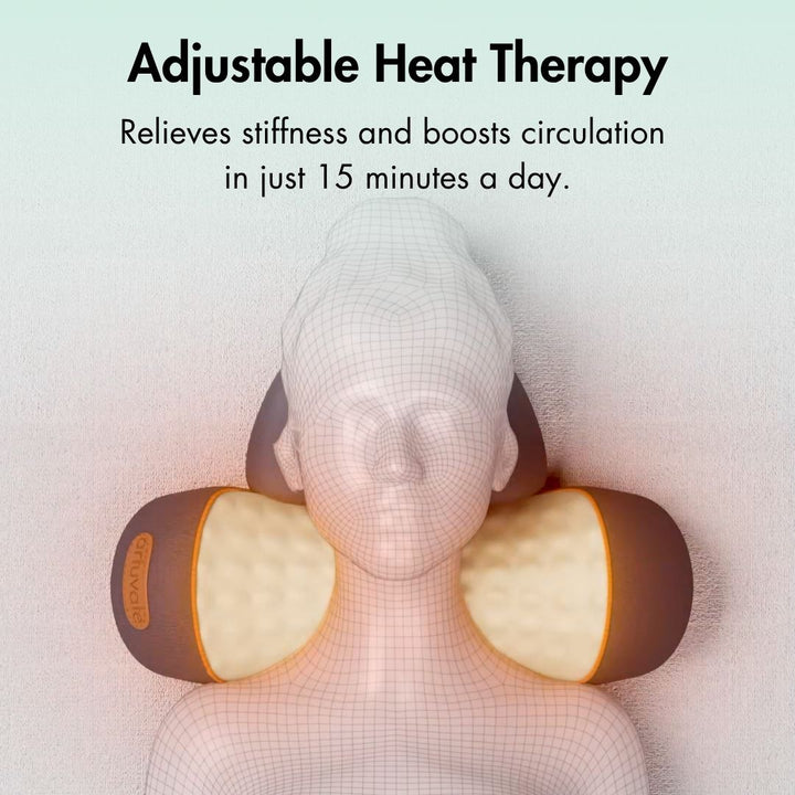 Neck Massager with Heat and Vibration with Postural Support