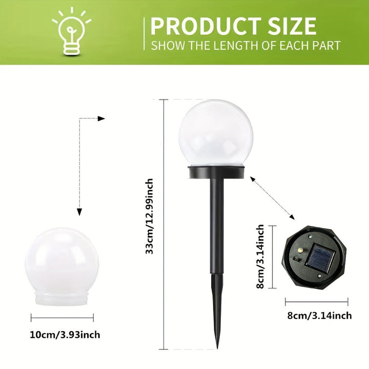 Solar LED Garden Lights – Spherical Lighting for Paths and Gardens