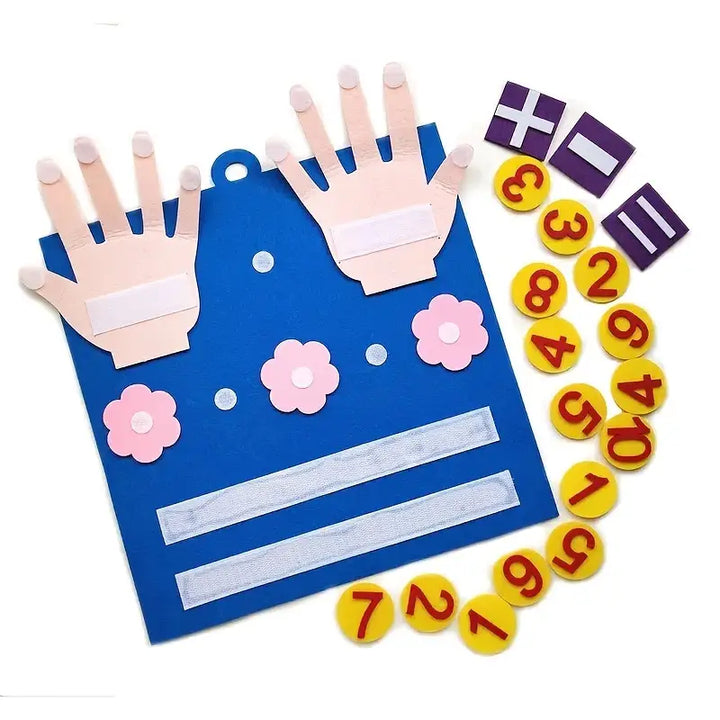 Felt Counting Game for Children – Educational Game for Developing Number and Motor Skills