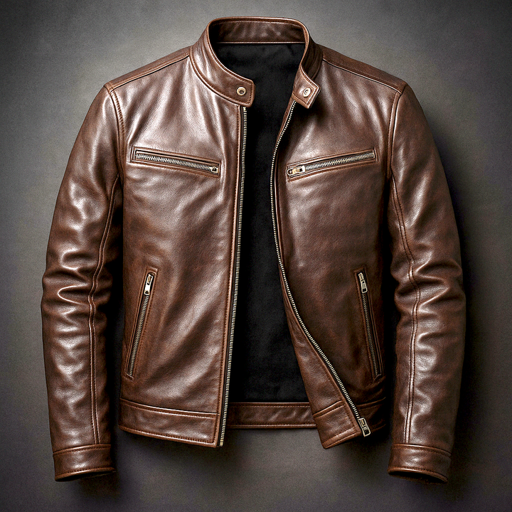 Men's Vintage Leather Jacket – Timeless Style, Top-Quality Craftsmanship