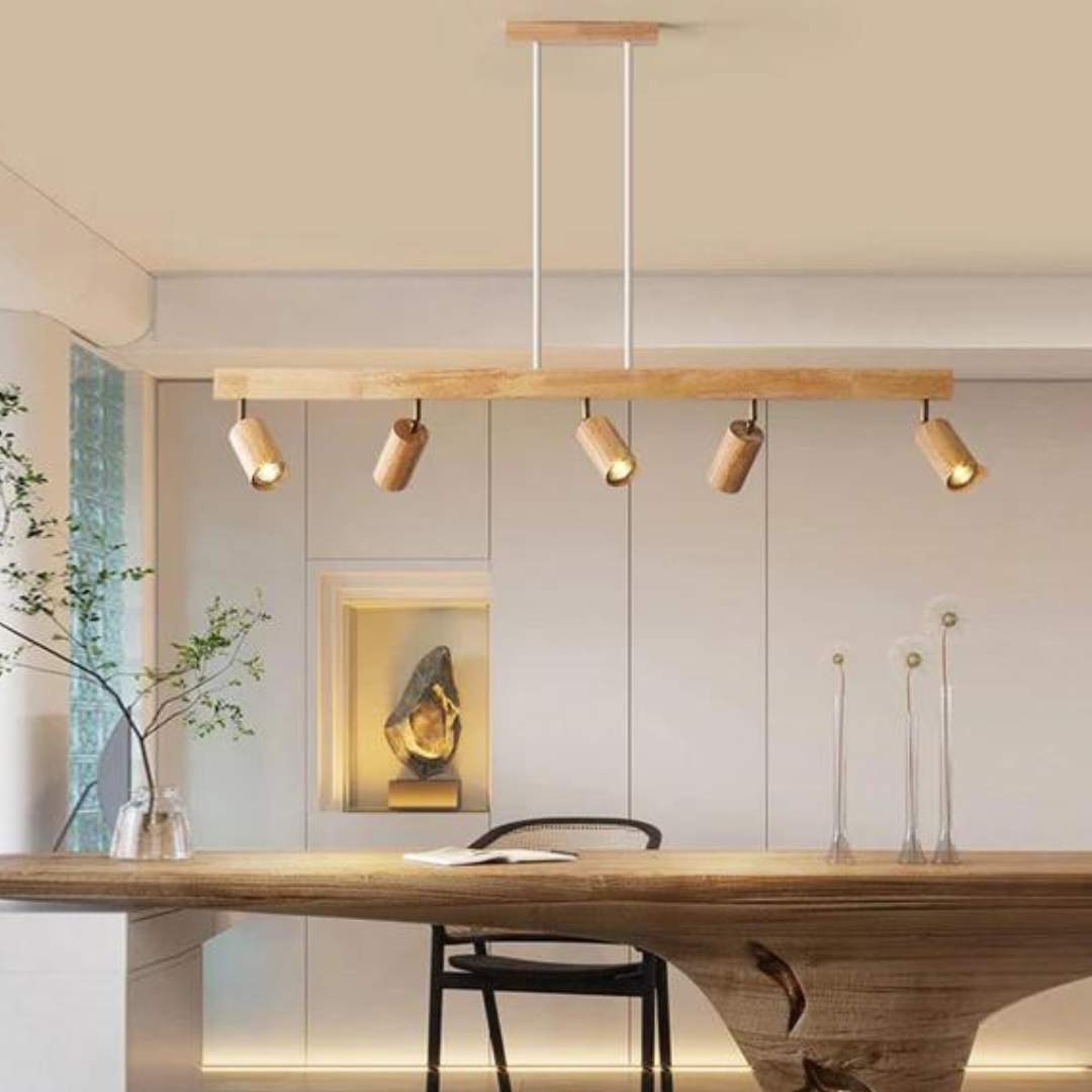Adjustable Wooden Ceiling Spotlight – EcoLux